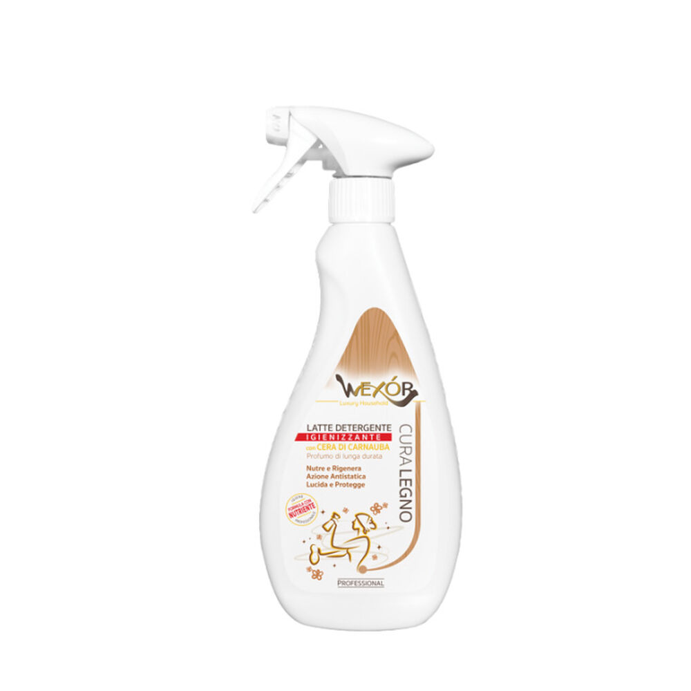 Wexor Latte Detergente Legno con Cera Carnauba Spray 500 ml, , large