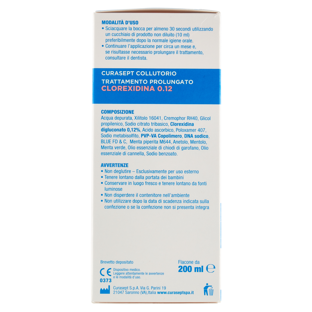 Curasept Collutorio Trattamento Prolungato Clorexidina 0.12 200 ml, , large