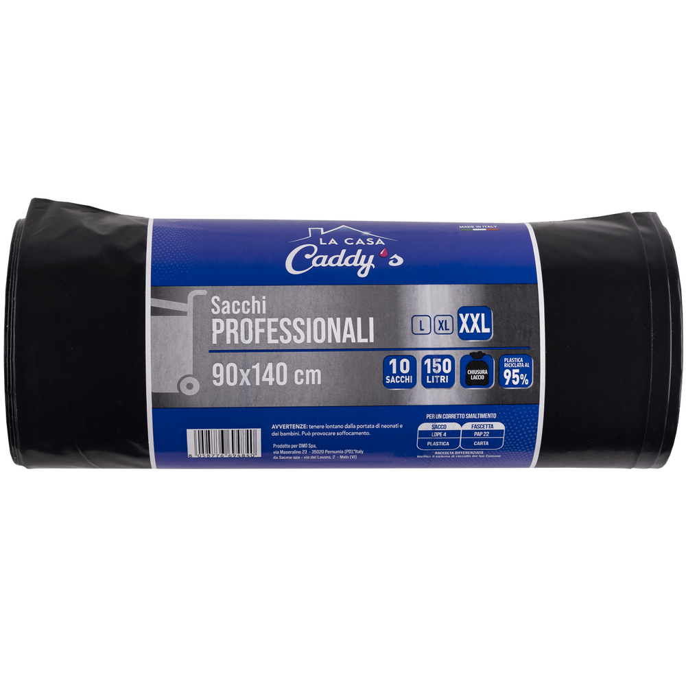 Caddy's Sacchi XXL Nero 90x140 10 Pezzi, , large
