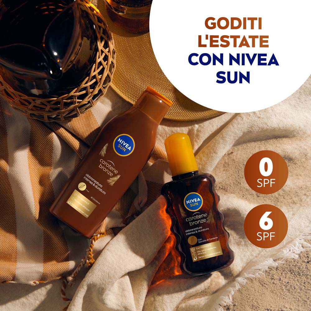 Nivea Sun Latte Solare Carotene Bronze FP 6 200 ml, , large