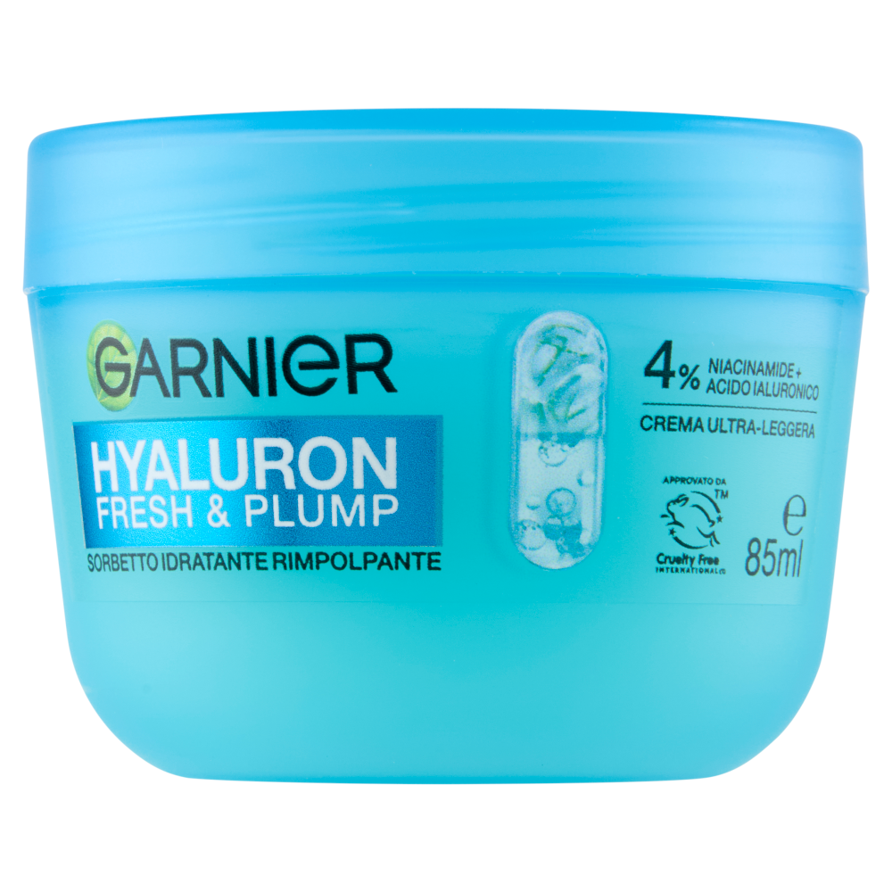 Garnier Hyaluron Fresh & Plump Sorbetto Idratante Rimpolpante 85 ml, , large
