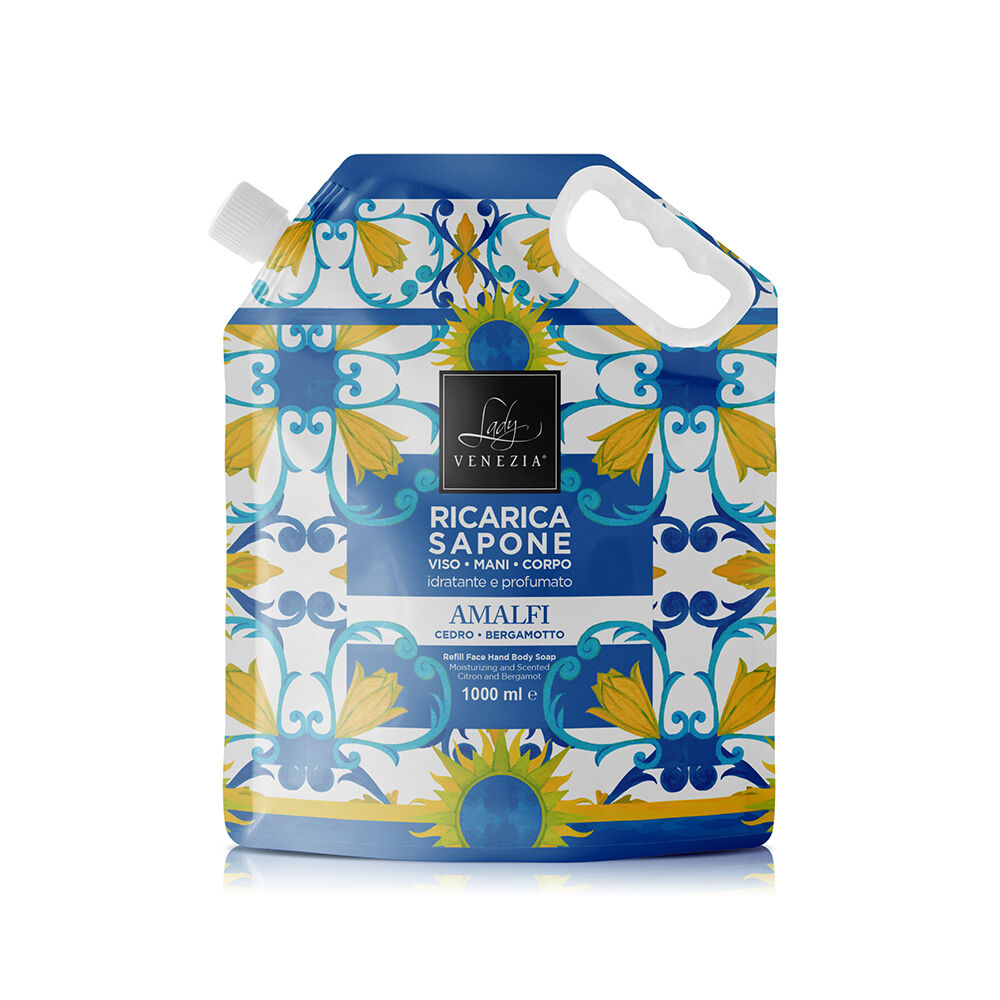 Lady Venezia Amalfi Sapone Mani Ricarica 1 Litro,  Lady Venezia Amalfi Sapone Mani Ricarica 1 Litro, , large