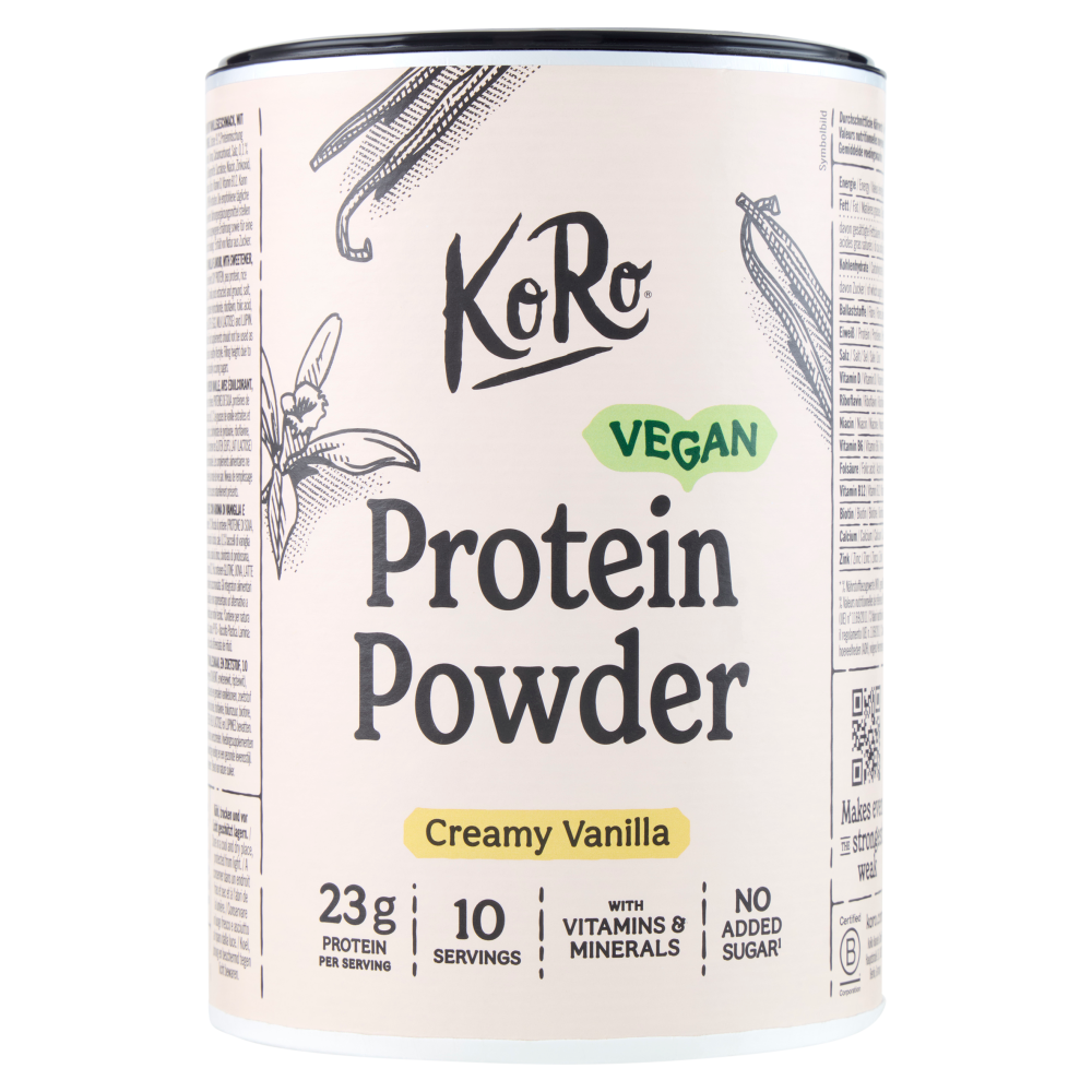 KoRo Vegan Protein Powder Creamy Vanilla 300 g - -