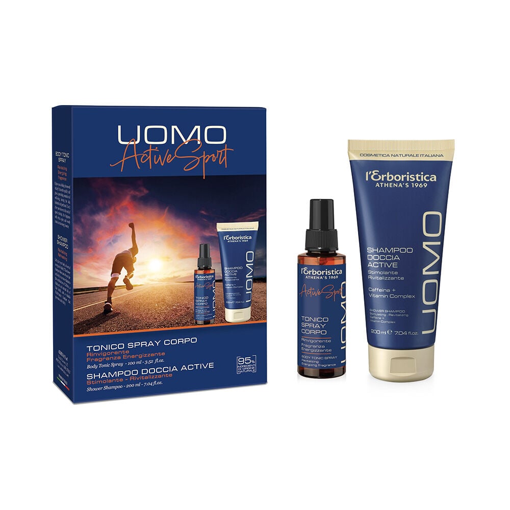 Erboristica Uomo Active Sport Shower Gel 200ml + Tonic 100ml - -