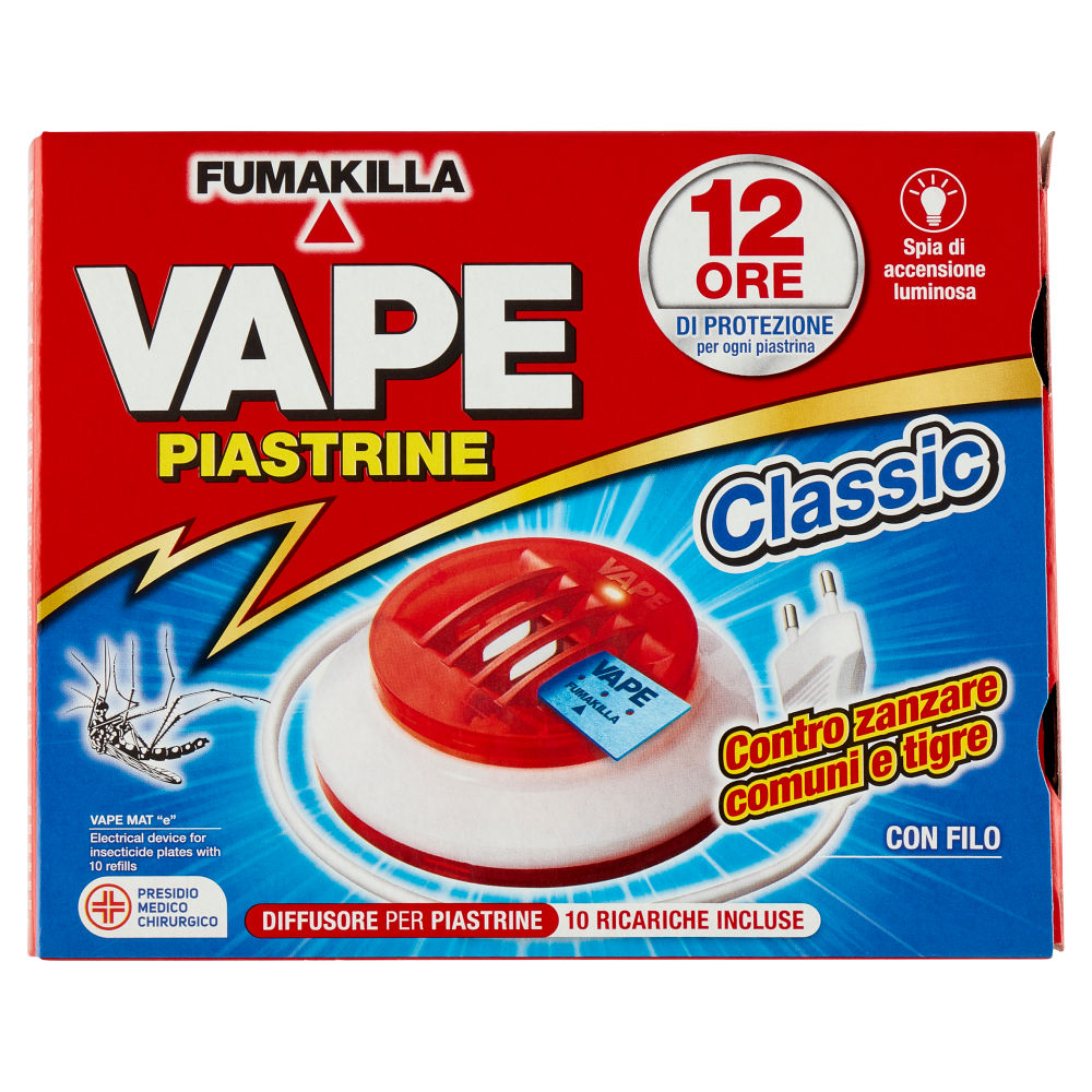 Vape Elettroemanatore Filo + 10 Piastrine - -