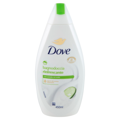 Dove Bagnodoccia Rinfrescante Cetriolo e Tè Verde 450 ml