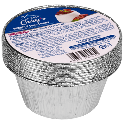 Caddy's Contenitore Alluminio senza Coperchio 10 Pezzi 