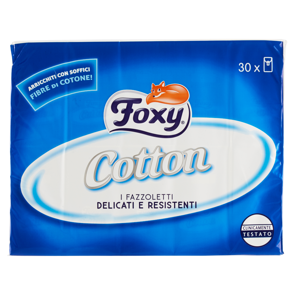 Foxy Cotton Fazzoletti 4 Veli 30 Pacchetti, , large