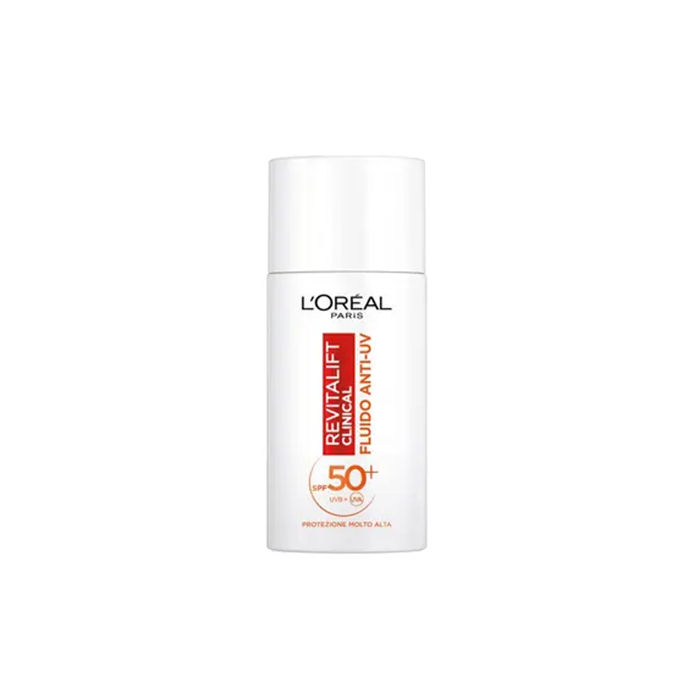 L'Or&eacute;al Revitalift Clinical Fluido Anti-UV SPF50+ con Vitamina C Antiossidante 50 ml, , large