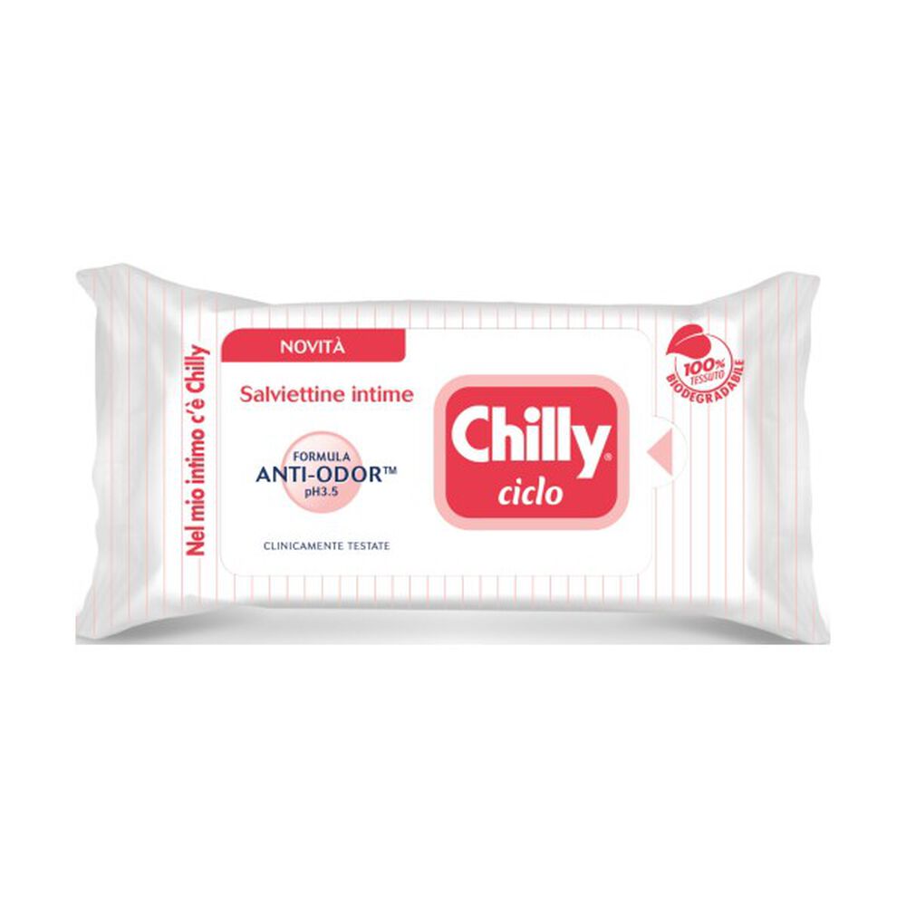 Chilly Ciclo Anti-Odor 12 Salviette Intime, , large