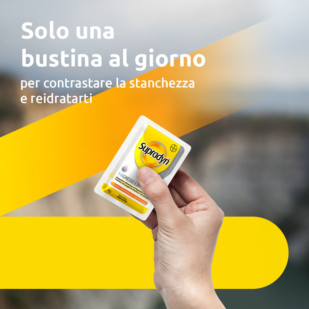 Supradyn Magnesio e Potassio Integratore di Vitamine B C e Minerali 24 Buste Effervescente, , large