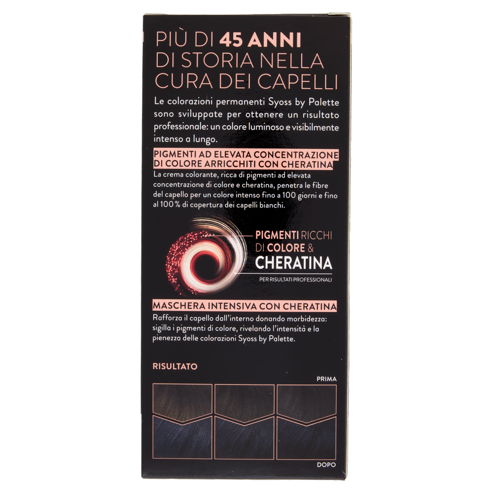 Syoss By Palette Colorazione Permanente 1.4 Nero Blu, , large