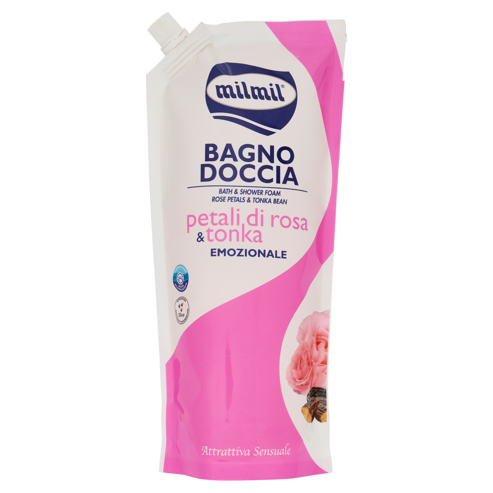 Milmil Bagno Doccia Petali di Rosa & Tonka Emozionale 750 ml, , large