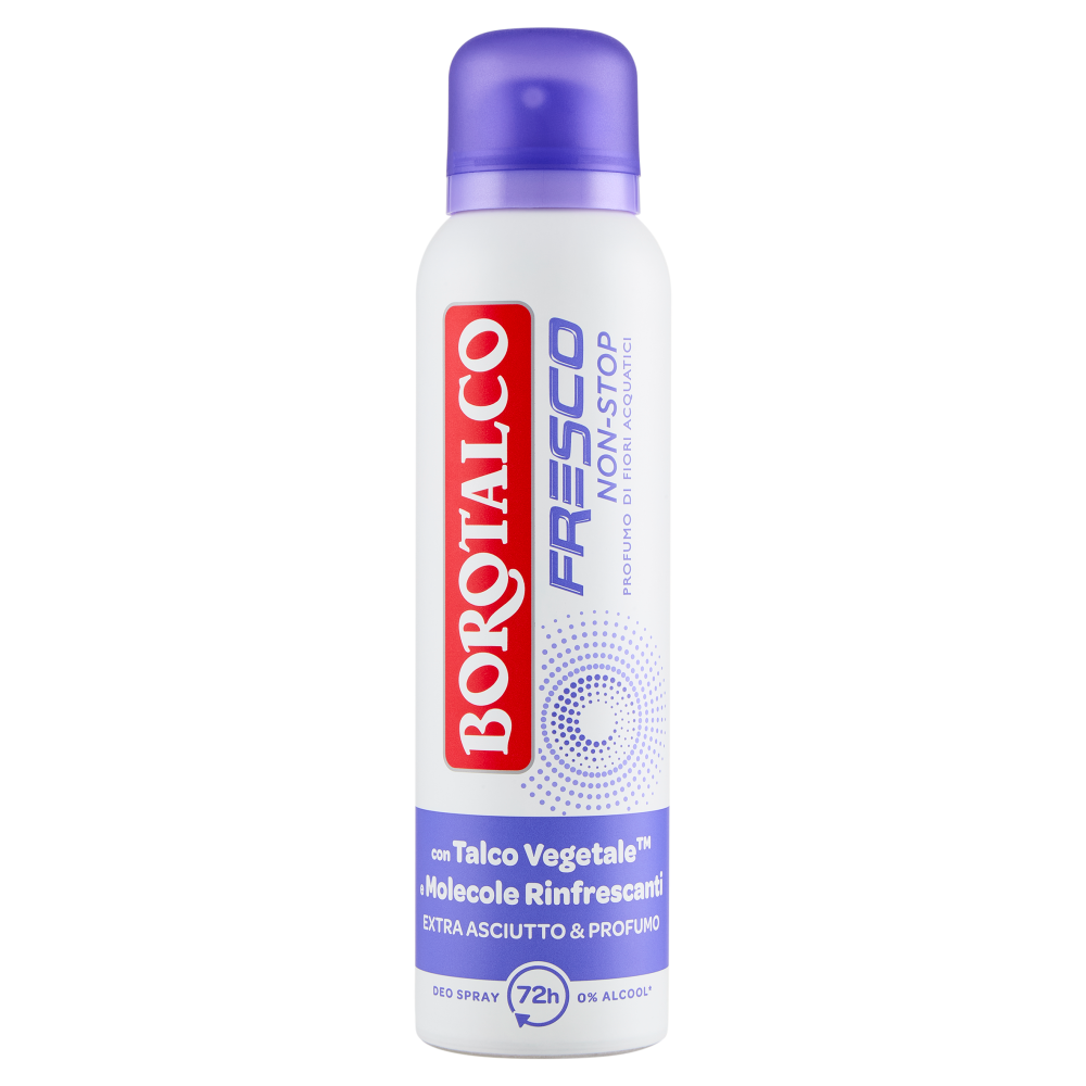 Borotalco Fresco Non-Stop Profumo di Fiori Acquatici Deo Spray 150 ml - -