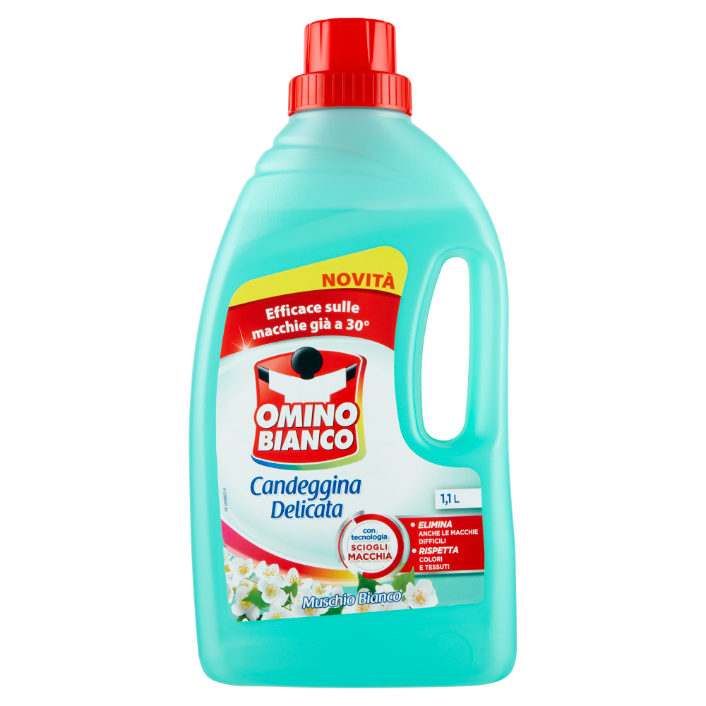 Omino Bianco Candeggina Delicata Muschio Bianco 1100 ml - -