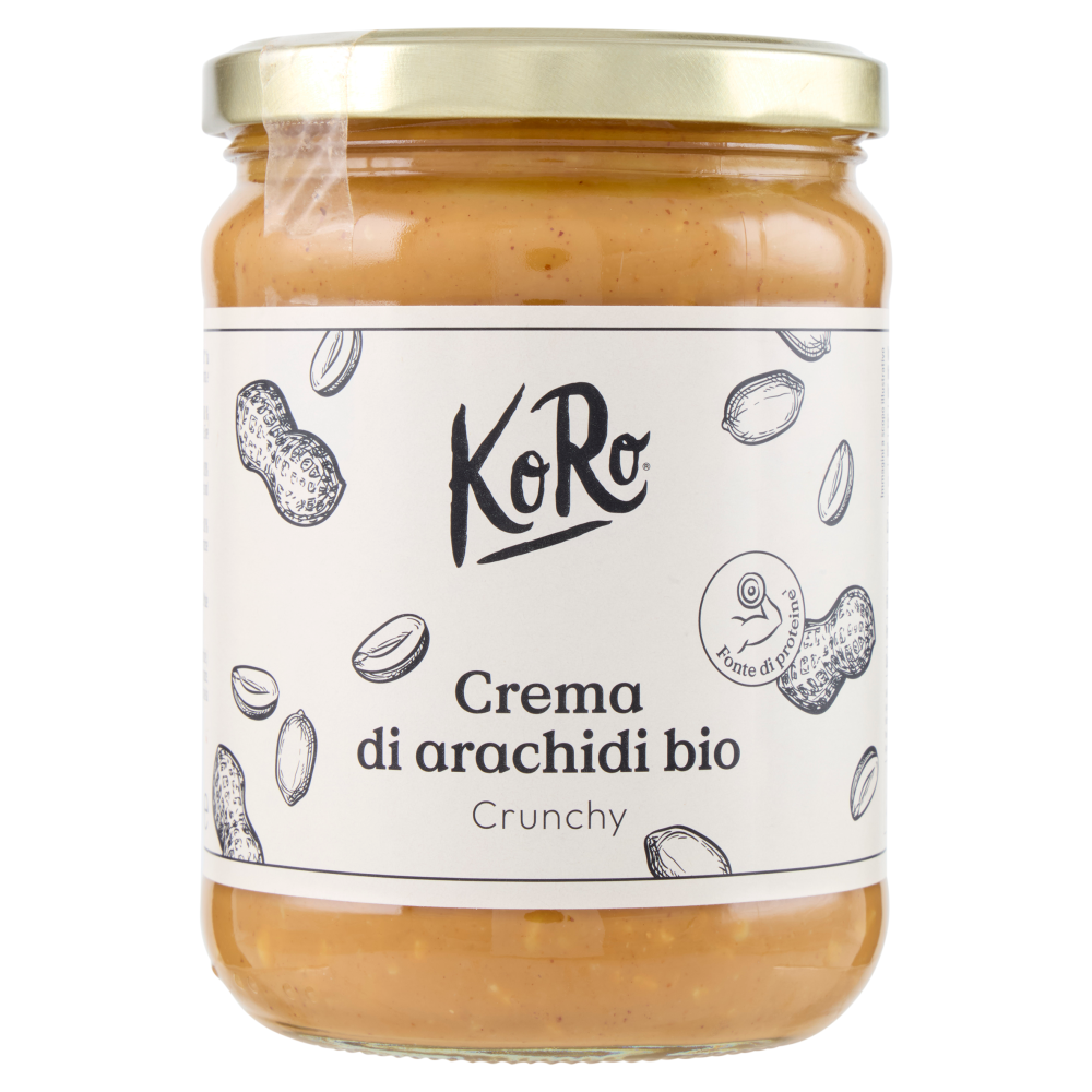 KoRo Crema di Arachidi Bio Crunchy 500 g, , large