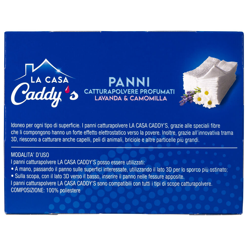Caddy's Panni Cattura Polvere Lavanda & Camomilla 24 Pezzi, , large