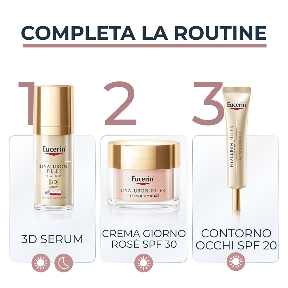 Eucerin Hyaluron-Filler + Elasticity Crema Giorno Ros&eacute; Spf 30 50 ml, , large