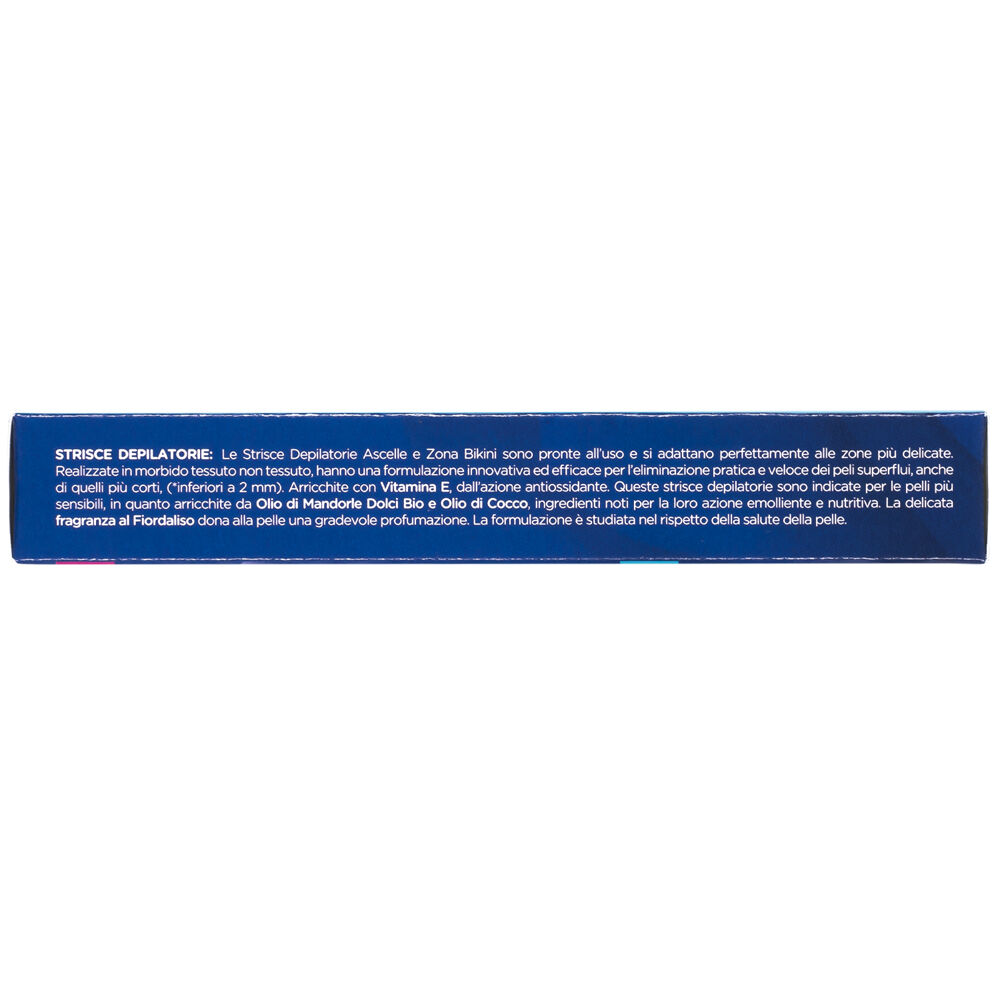 Caddy's Pelli Sensibili Strisce Depilatorie Ascelle e Bikini 16 Pezzi + 3 Salviette Post-Epilazione, , large