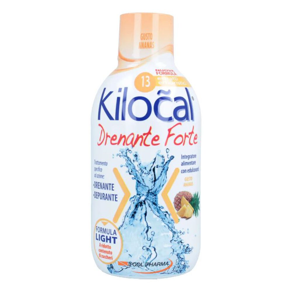 Kilocal Drenante Forte Ananas Integratore Alimentare 500 ml, , large