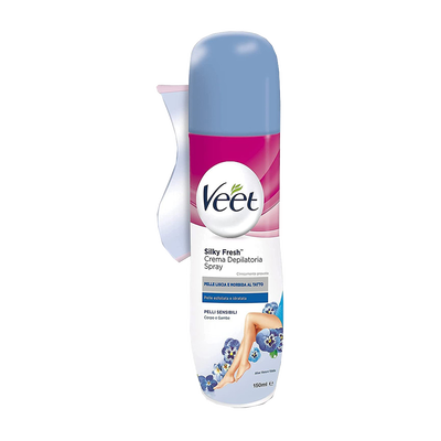 Veet Crema Depilatoria Spray Pelli Sensibili 150 ml