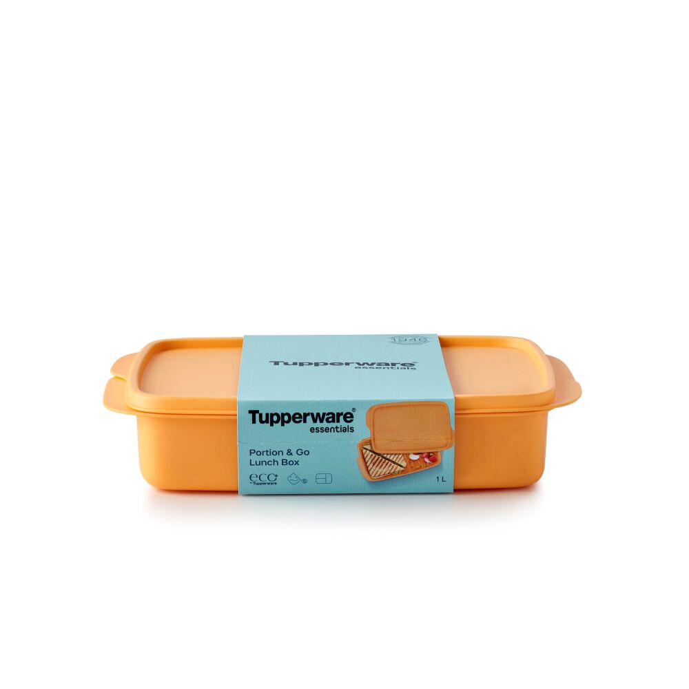 Tupperware Portion & Go Lunch Box Arancione 1L, , large