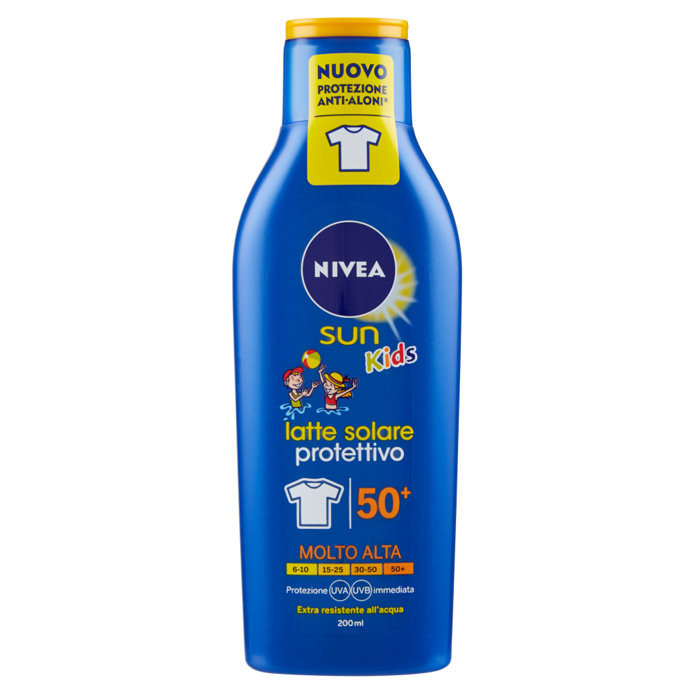 Nivea Sun Kids Latte Solare Spf 50+ 200 ml, , large