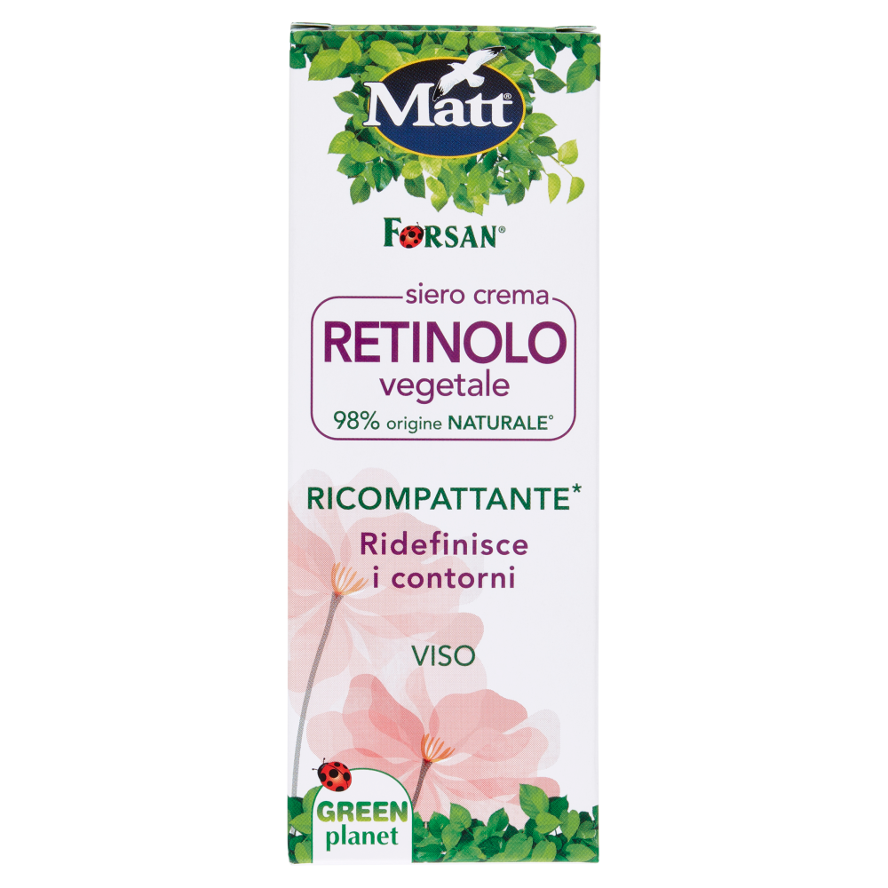 Matt Forsan Siero Crema Retinolo Vegetale Ricompattante Viso 30 ml, , large