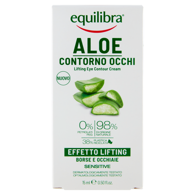 Equilibra Aloe Contorno Occhi Effetto Lifting 15 ml,  Equilibra Aloe Contorno Occhi Effetto Lifting 15 ml
