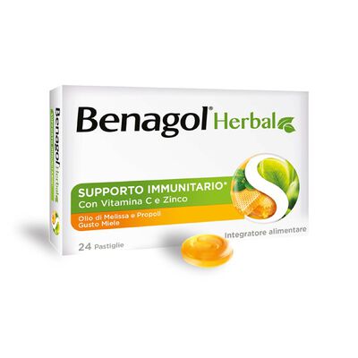 Benagol Herbal Miele 24 Pastiglie