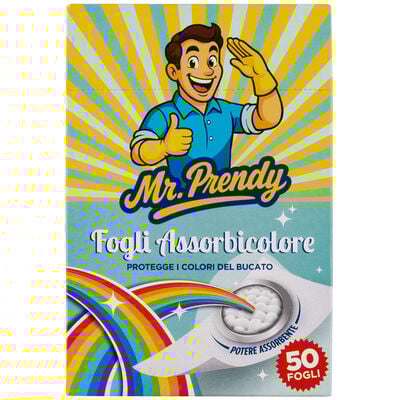 Mr.Prendy Fogli Assorbicolore 50 Pezzi