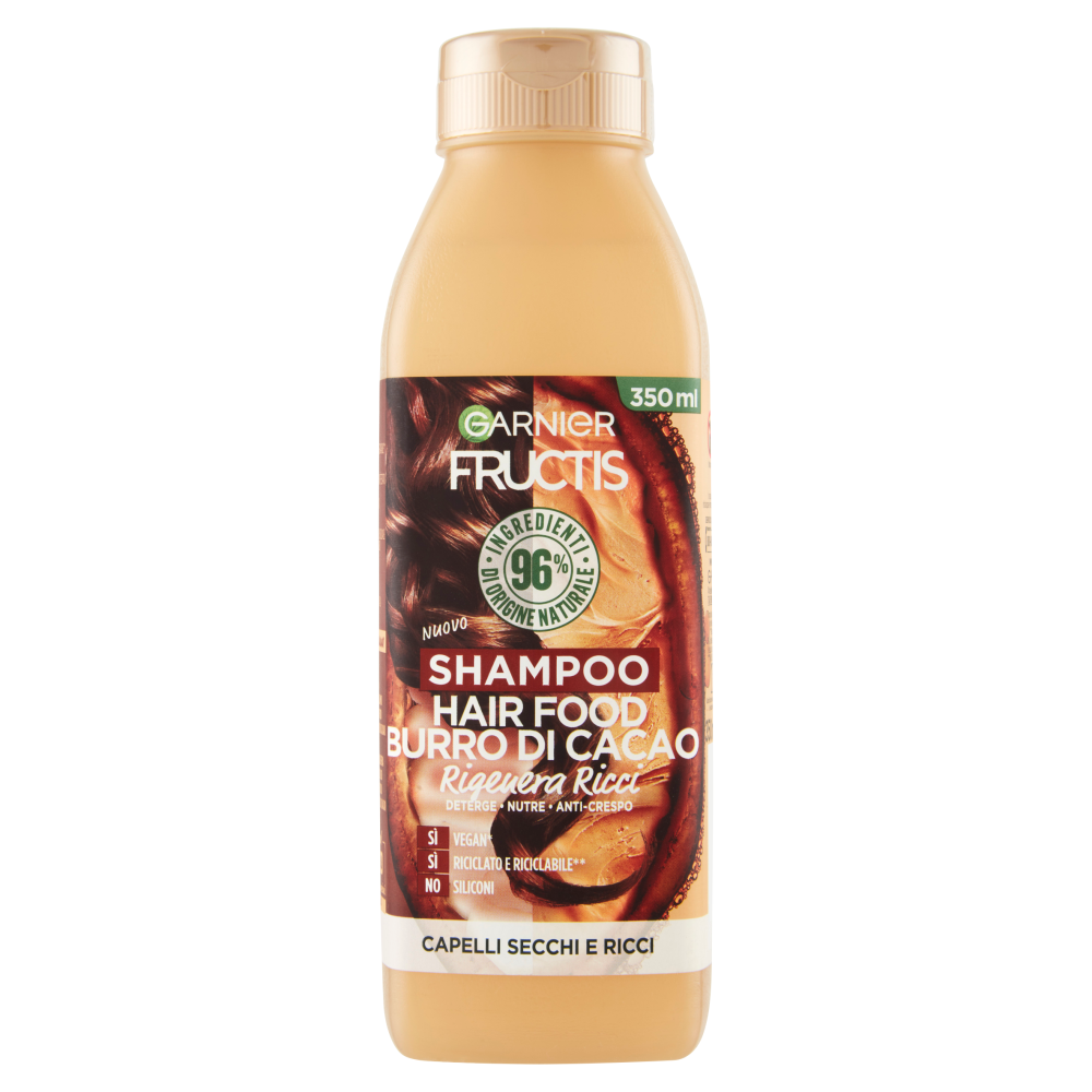 Fructis Shampoo Hairfood Burro di Cacao 350 ml, , large