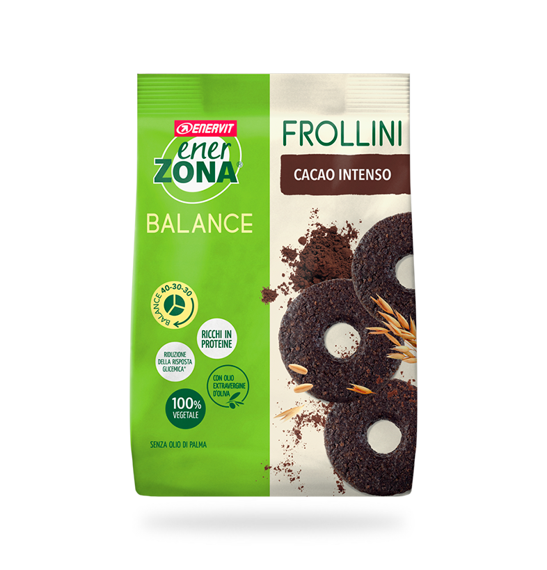 Enervit EnerZona Frollini 12 Buste da 250g | Cacao Intenso - Gocce di Cioccolato - Immagine 12