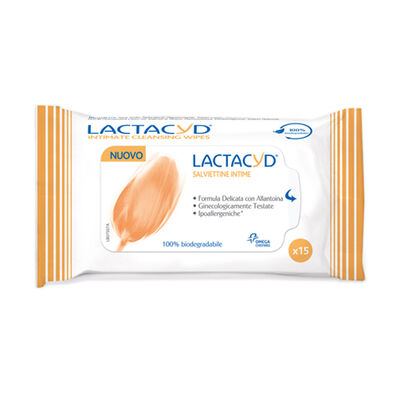 Lactacyd Salviette Intime Protezione & Delicatezza 15 Pezzi