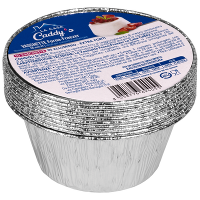 Caddy's Contenitore Alluminio senza Coperchio 10 Pezzi 