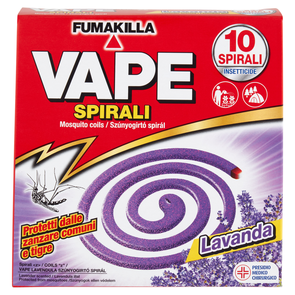Vape Spirali Profumate 10 Pezzi - Profumazione Assortita, , large