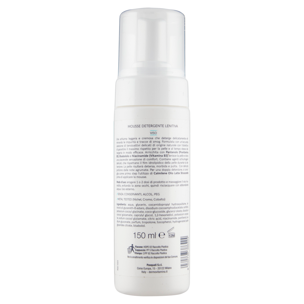 Dermovitamina Calmilene Mousse Detergente Lenitiva Viso 150 ml, , large