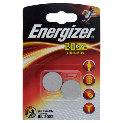 Energizer 2032 Lithium 3V 2 Batterie
