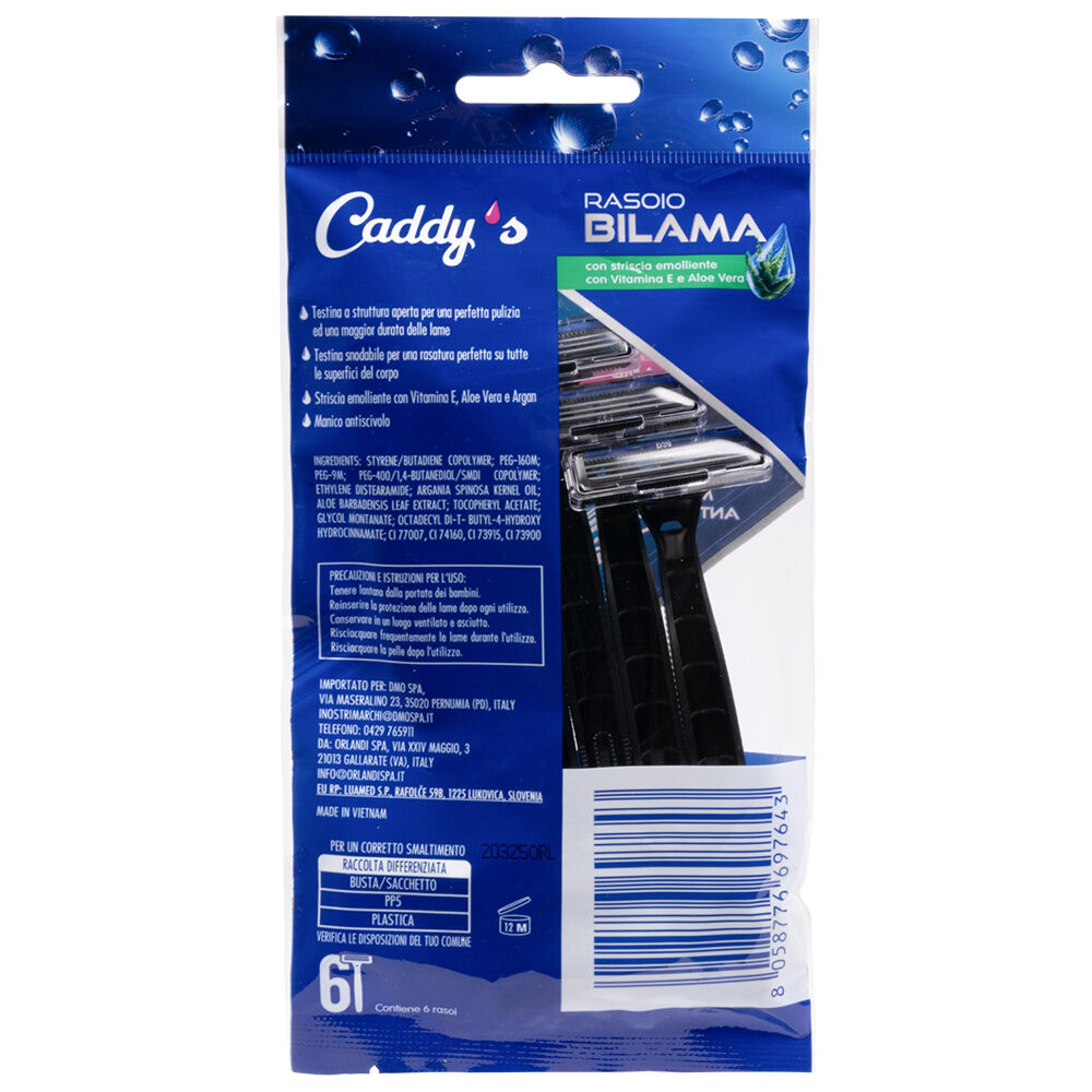 Caddy's Rasoio Bilama 6 Pezzi, , large