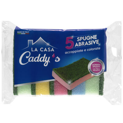 Caddy's Spugne Abrasive 5 Pezzi