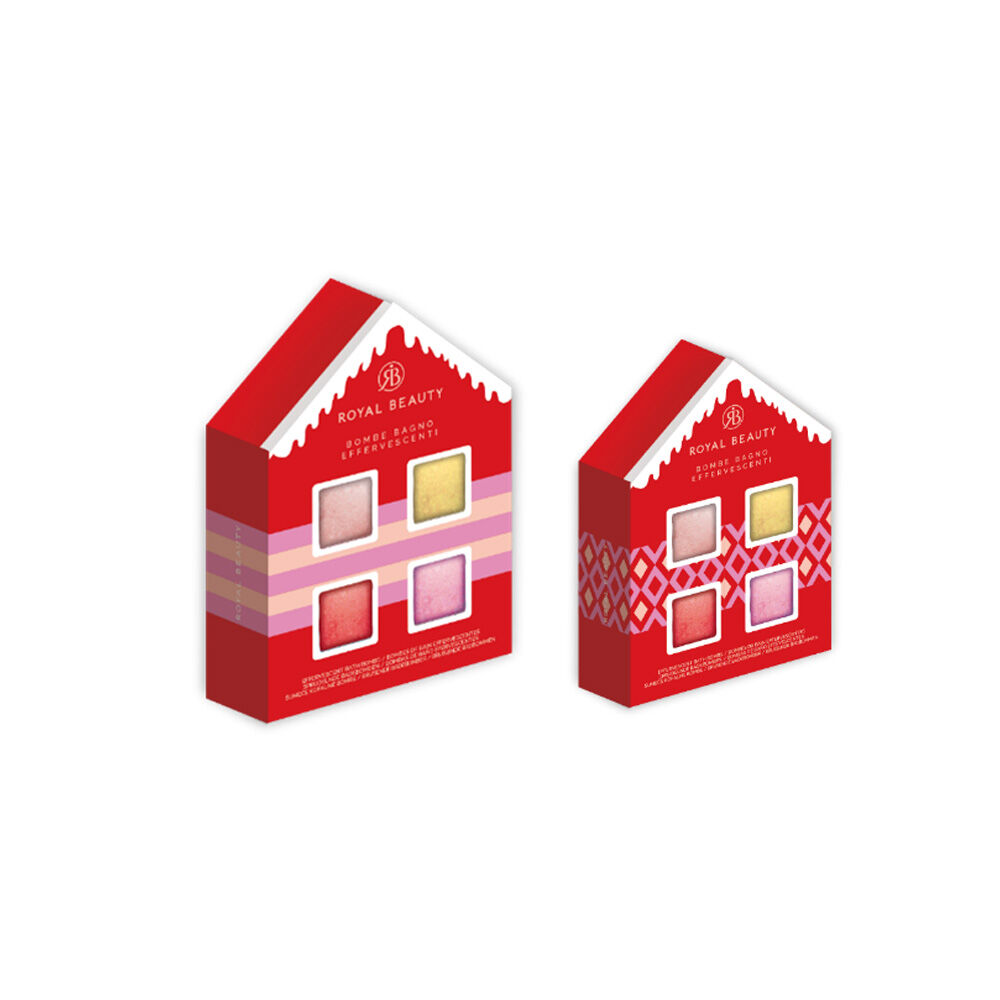 Royal Beauty Cofanetto Casetta Bath Bomb 4x30gr	, , large