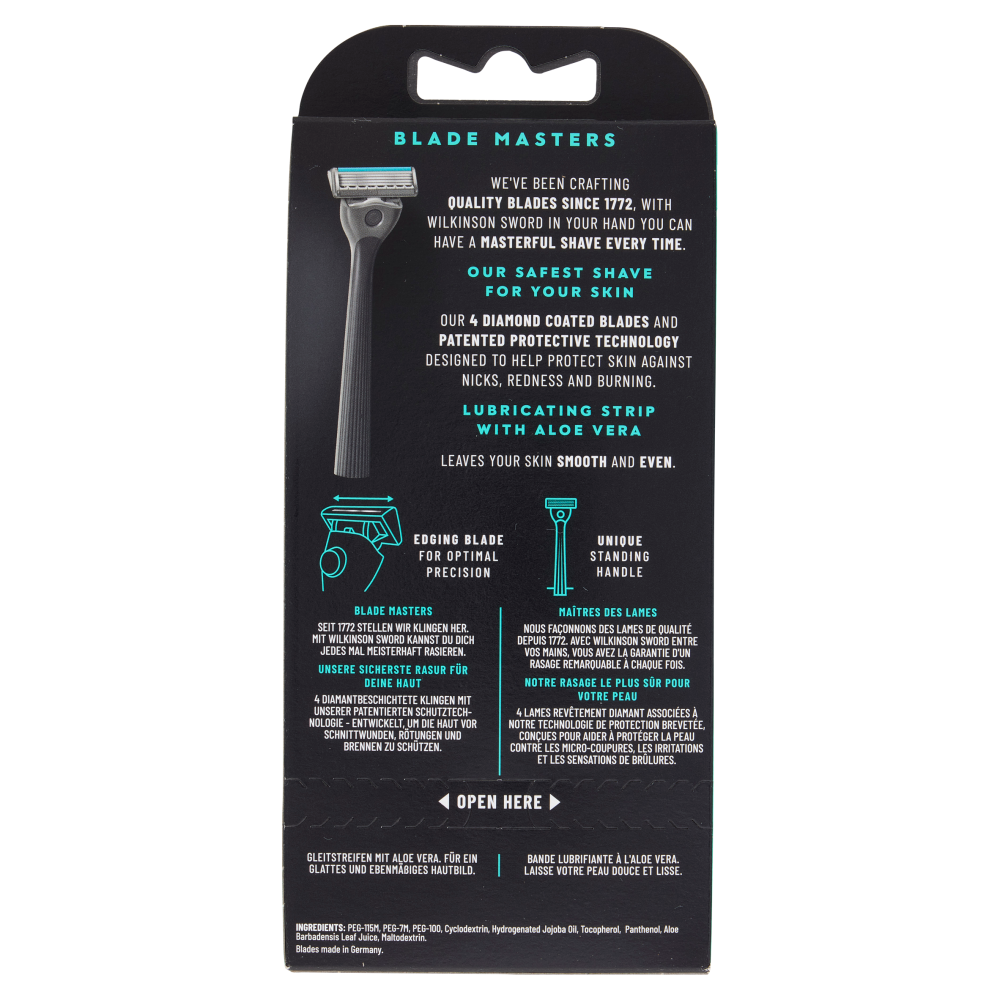 Wilkinson Sword Quattro Rasoio, , large