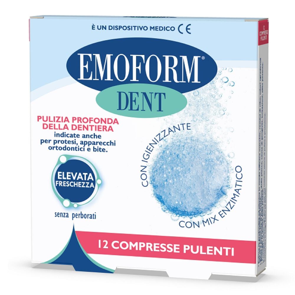 Emoform Compresse Dentiera 12 Pezzi, , large