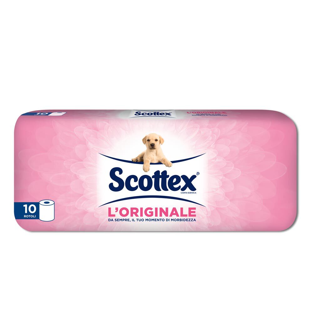 Scottex L'Originale Carta Igienica Confezione da 10 Rotoli, , large