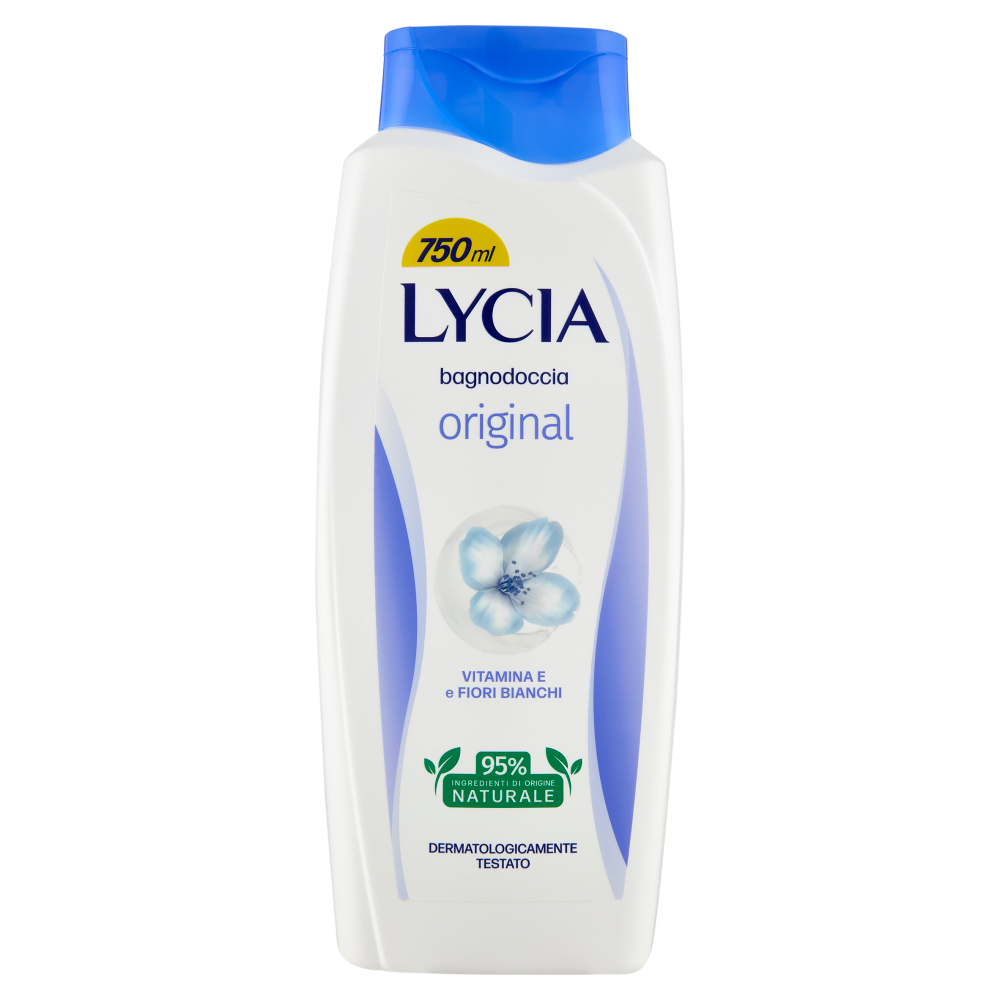 Lycia Bagnodoccia Original Vitamina E e Fiori Bianchi 750 ml, , large