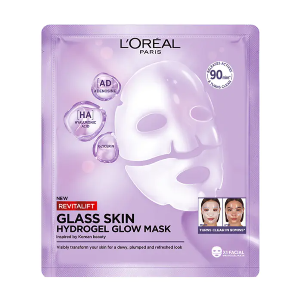 L'Or&eacute;al Revitalift Glass Skin Maschera Viso Idrogel , , large