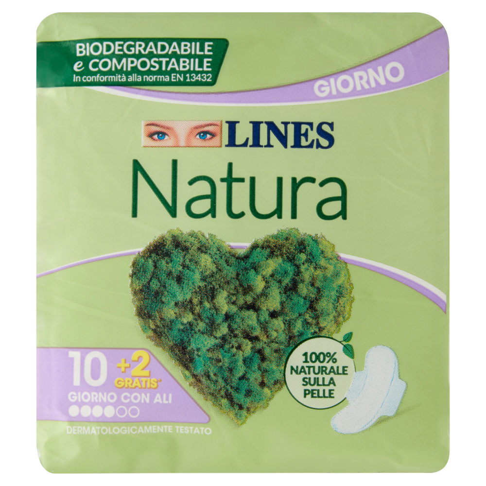 Lines Natura Giorno con Ali 12 Assorbenti, , large
