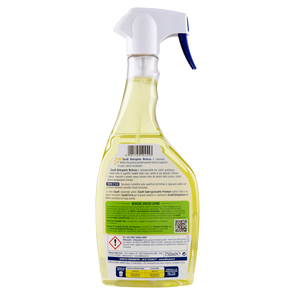 Nuncas Casa9 Detergente Multiuso 750 ml, , large
