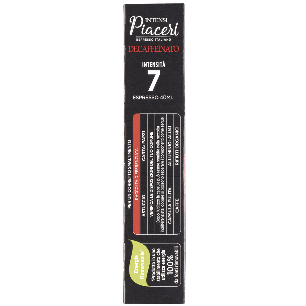Intensi Piaceri Caff&eacute; Decaffeinato Intensit&agrave; 7 10 Capsule, , large