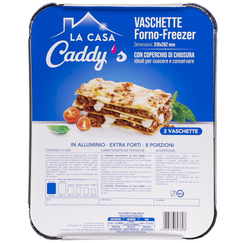 Caddy's Forno-Freezer 319x262 mm 2 Vaschette con Coperchio, , large